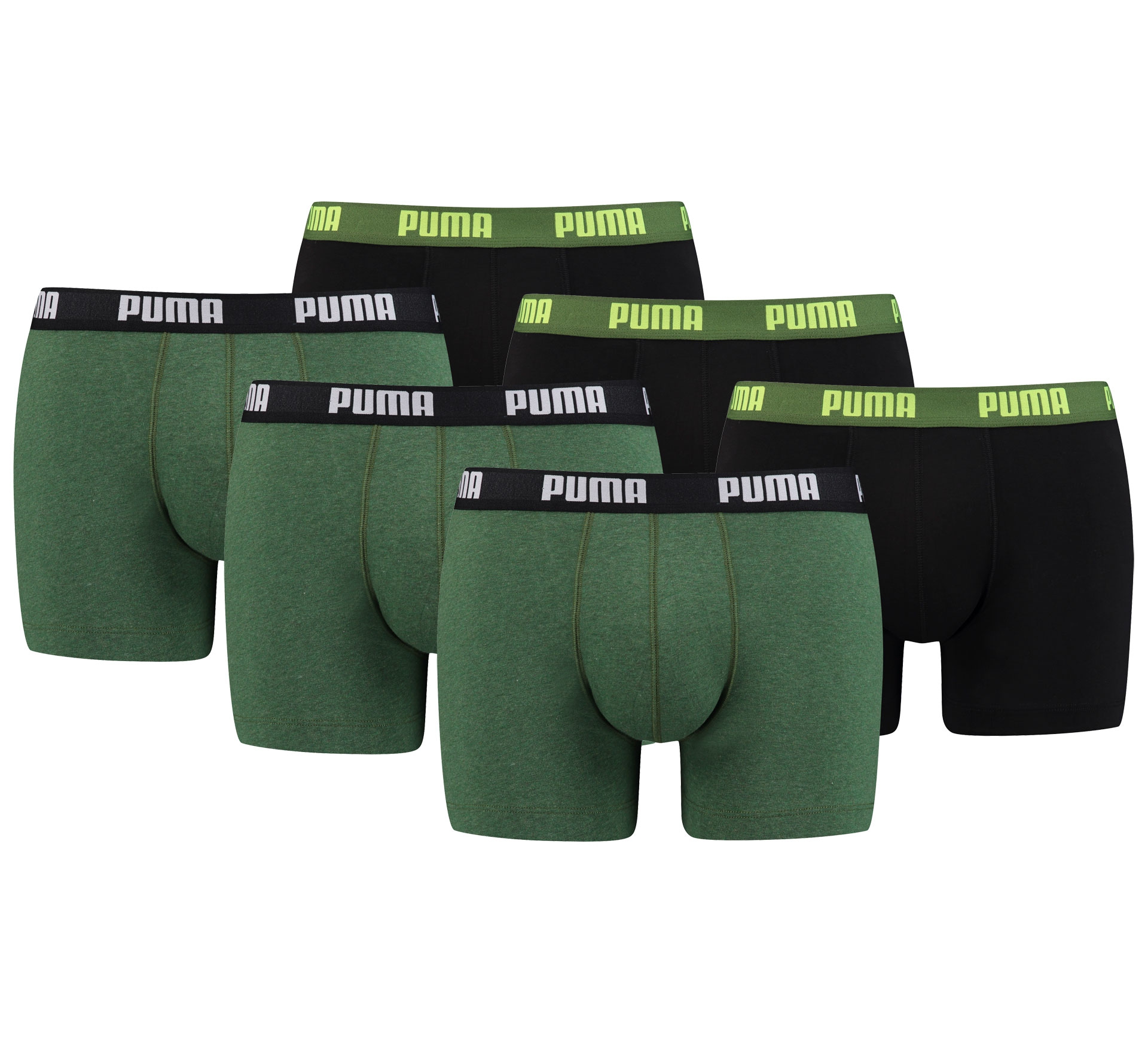 Monteur koolstof registreren Puma Basic Boxershorts (6-Pack) Heren Ondergoed -